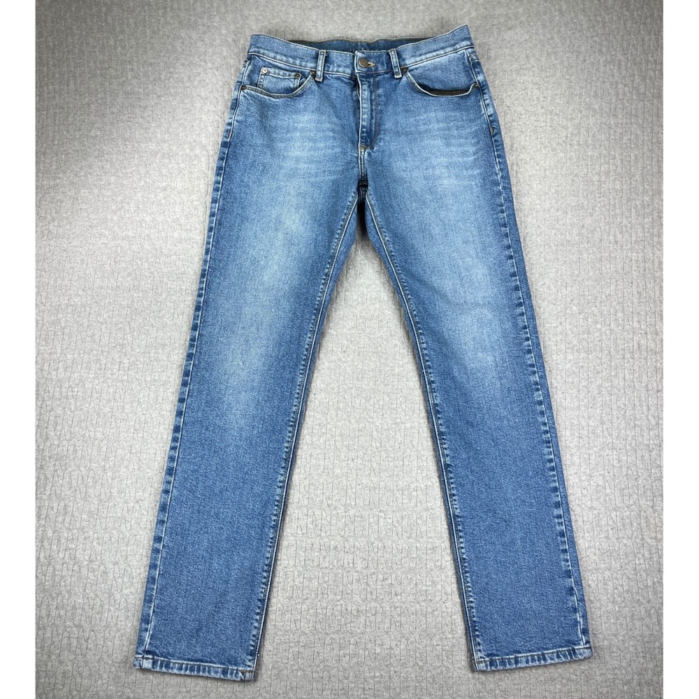 Mott & Bow Slim Fit Jeans Men 32x32 Fits 31x31 1/2 Blue Medium Wash Denim  Pants